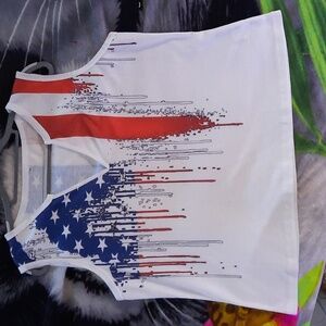 Painted flag Woman's Top
